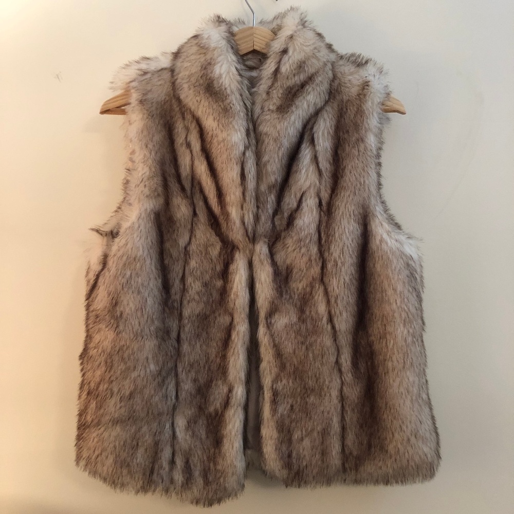 BCBG Faux Fur Vest